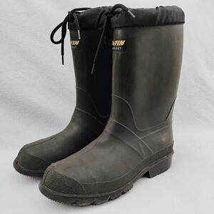 Baffin Hunter Insulated Boots, Men Size 9 - Women 10.5 - Plain Toe - Green Black